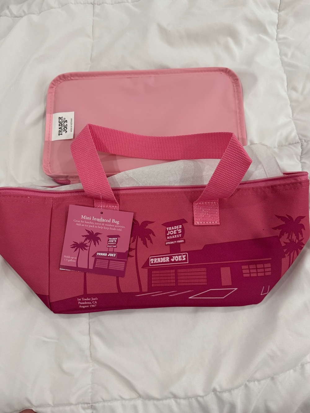 Trader Joe's Pink Mini Insulated Bag
